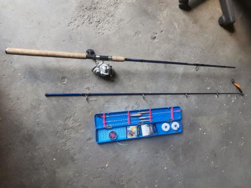 Fishing stick with reel and so on