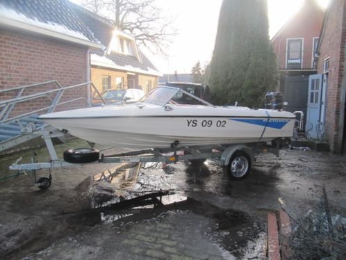 fletcher speedboot met mercury buitenboord motor 50 pk