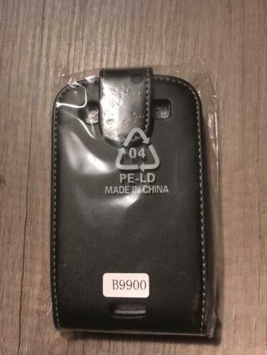Flip case voor Blackberry 9900 nieuw zwart