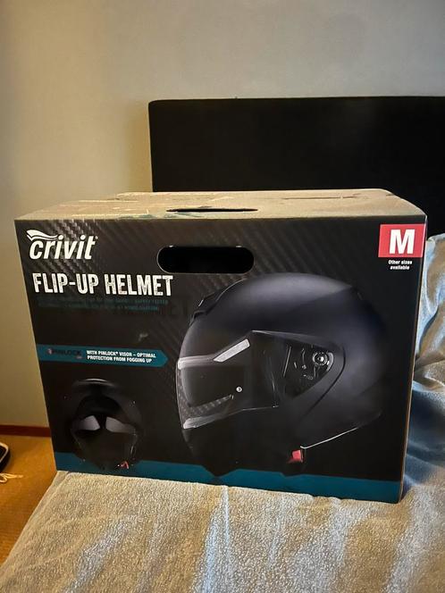 Flip-up helm. Nieuw in de verpakking. Mt M