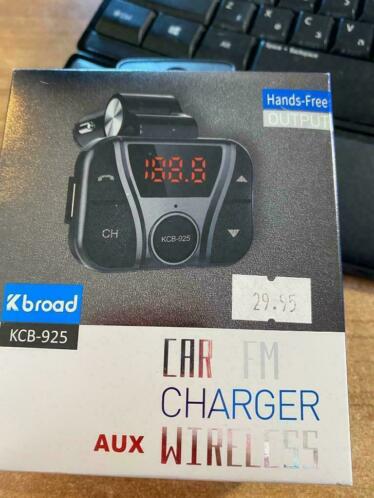 Fm transmitter bluetooth 5.0 AUX SD USB afstandbediening led