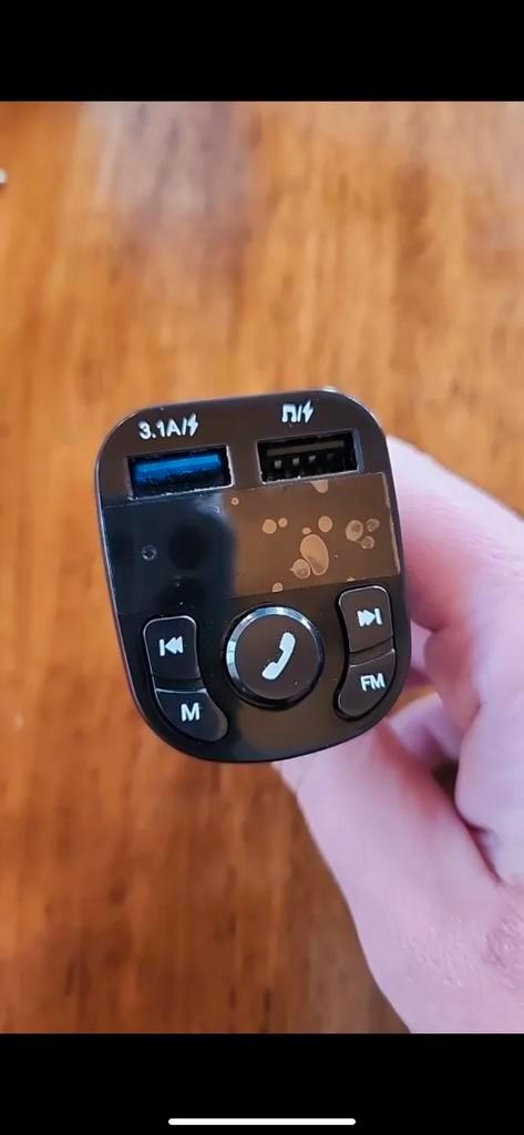 FM transmitter  bluetooth 5.0  dubbele USB 2.0