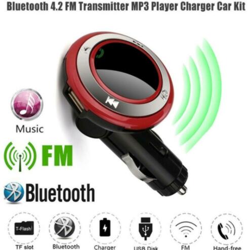 FM-transmitter Bluetooth MP3-speler Draadloos Hands-free 