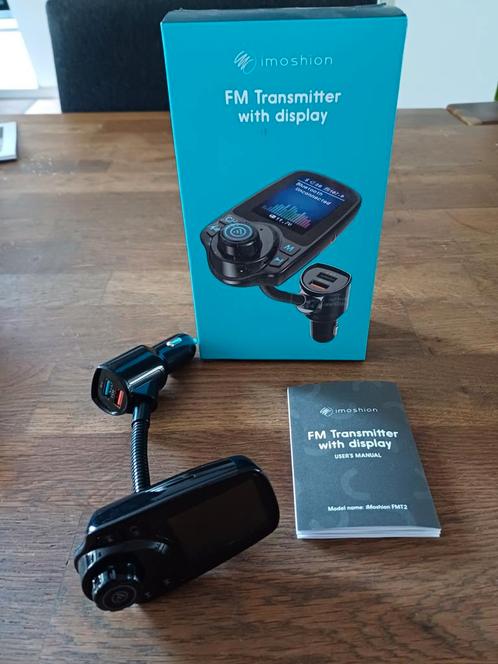 FM transmitter met bluetooth nieuw in de doos