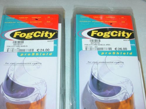 Fogcity Arai,amber en smokepro shield