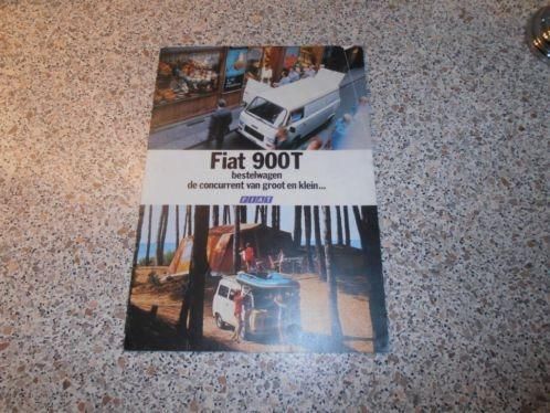 Folder Fiat 900T Bestelwagen (jaren 70) 