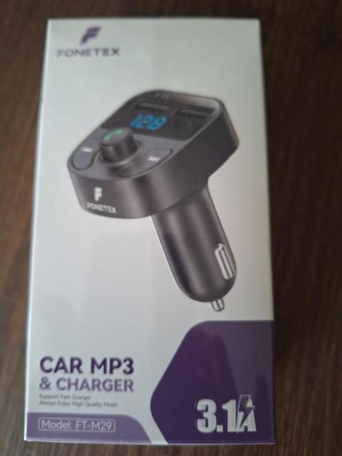 FoneTex FT-M29 car MP3 FM USB charger 3,1A handsfree bellen