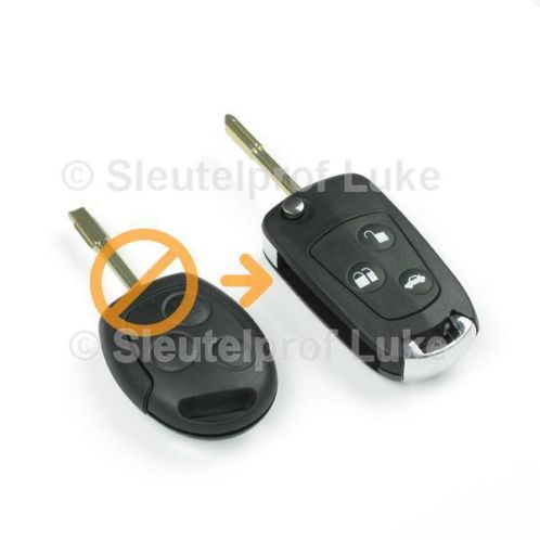 Ford 3-knops klapsleutel behuizing (kpk008)