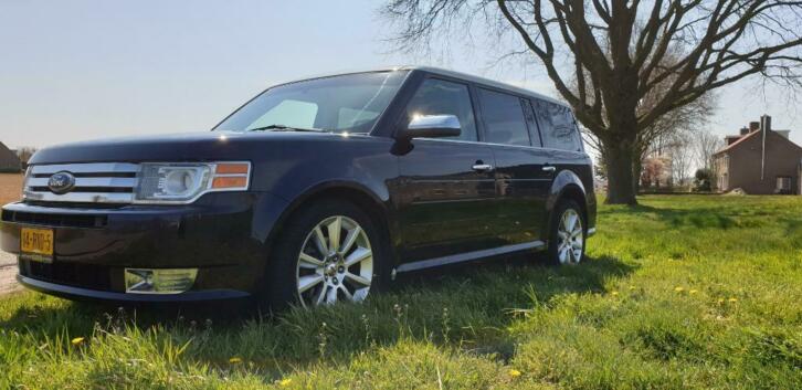 Ford Flex 2010 Blauw, luxe 6 zits 4x4, 360pk 3.5 V6