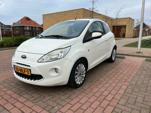 Ford KA 1.2 TITANIUM 2009 Wit NIEUWE APK, Distr.riem n accu