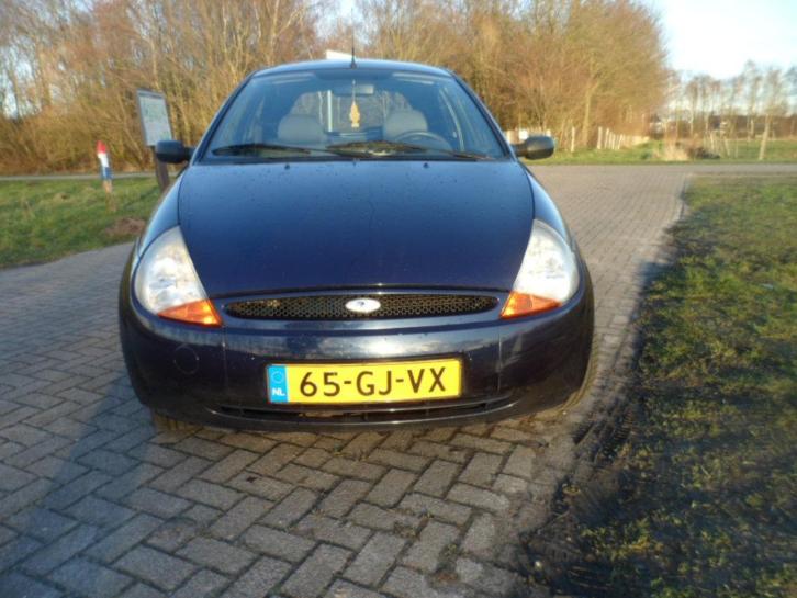 Ford KA 1.3,bj 2000, Blauw, stuurbekr, airco, nw apk