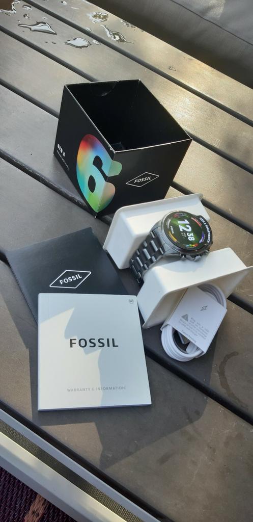Fossil Gen 6 FTW4059 Smartwatch Heren - Grijs