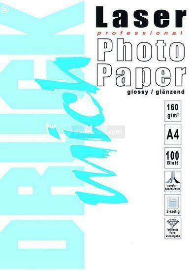 Fotopapier voor laser printer A4 160gm glans 100 vel