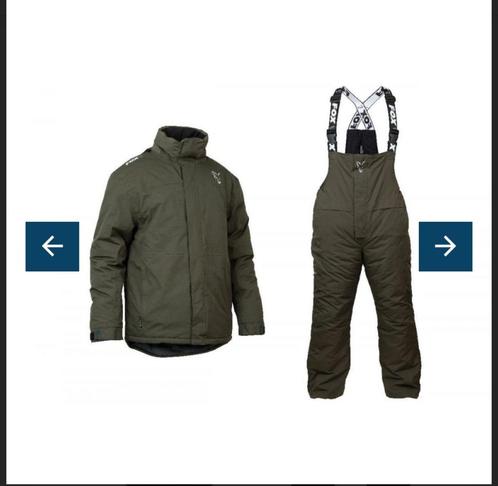 FOX COLLECTION GREEN AND SILVER CARP WINTER SUIT