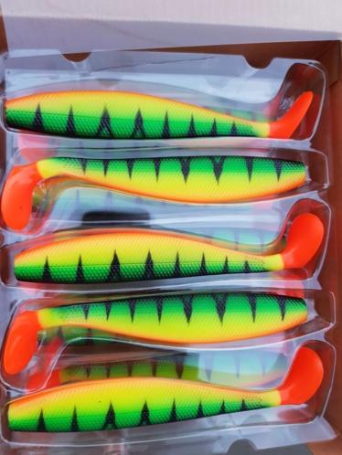 Fox rage pro shads firetails, 14cm firetigers nieuw