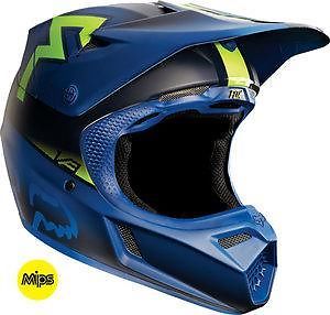 Fox v3 mx helm franchise oranje of blauw 449