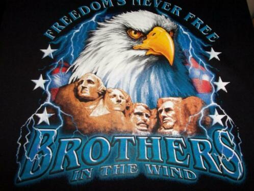 Freedom Never Free Eagle Biker t-shirt