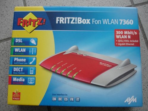 Fritz  box fon wlan 7360 router--nieuw 