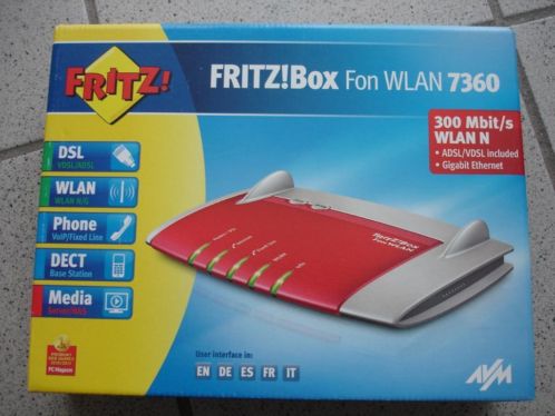 Fritz  box fon wlan 7360 router--nieuw staat