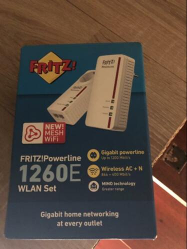 Fritz Powerline 1260e wlan set mesh