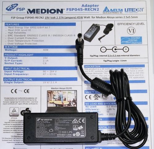 FSP-Group FSP045-RECN2 Medion Akoya 19V 2.37A 45W Adapter