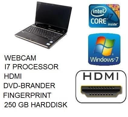 Fujitsu Lifebook P770 i7, 4GB, 250GB HD, Webcam, DVD, HDMI