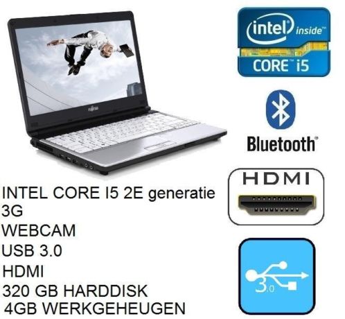 Fujitsu S761 i5 (2e), 4GB, 320 GB HD,Webcam, USB 3.0,HDMI,3G