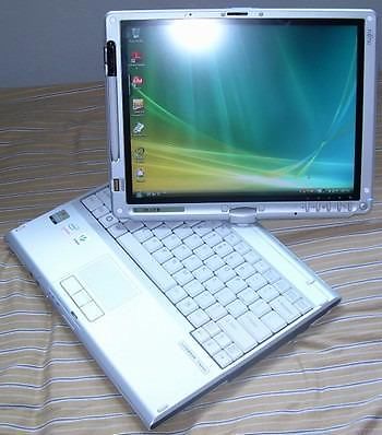 fujitsu t4220 dual core tablet-laptop, erg uitgebreid 12inch