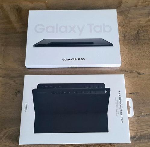 Galaxy Tab S8 5G 128G Graphite  Samsung Cover Keyboard Slim
