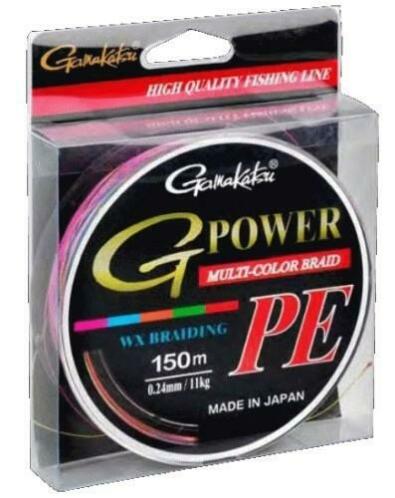 Gamakatsu G-power Multi Color Braid 0,18mm