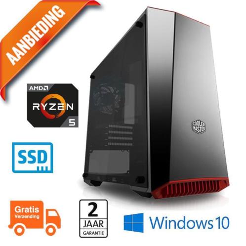 Gamer AMD Ryzen 5 2600 240GB SSD 8GB AMD RX560 4GB W10PRO