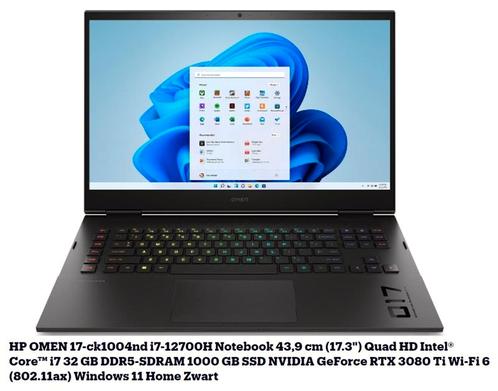 Gaming laptop HP Omen 17-ck1004nd (NIEUWGESEALD)