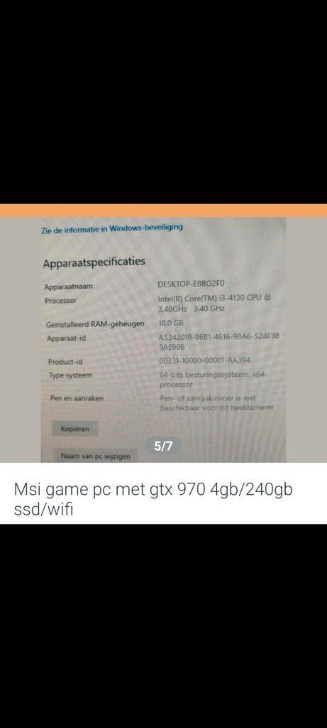 Gaming pc 240gb ssd4gb ram gtx 750