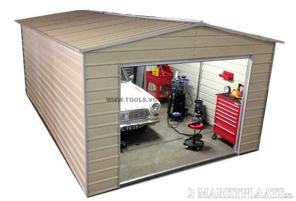 GARAGE 3,5 x 6 meter - Ex Demo model - zelf demonteren.