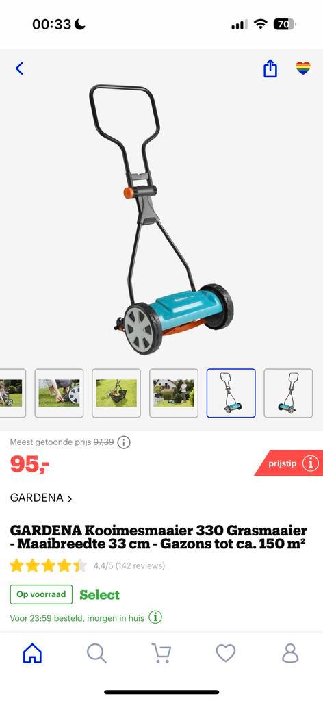 Gardena - Grasmaaier  opvangbak t.w.v. 140 euro voor 85,-