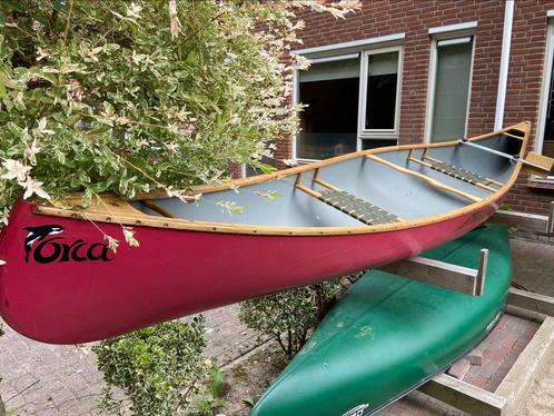 Gatz Orca royalex Canadese kano met essenhouten gunwales