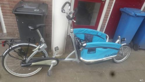 gazelle cubby bakfiets met regenhuif