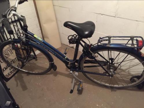 Gazelle kleinste dames maat fiets, blauw voorlamp vervangen