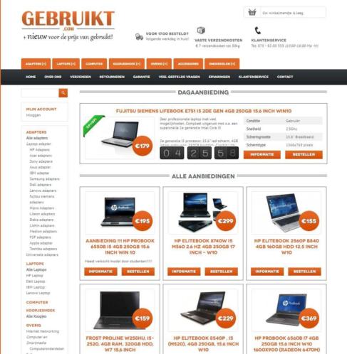 gebruikte laptop vanaf 125 euro inc 21 BTW  garantie