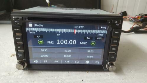 Gebruikte Nissan 2 din autoradio navigatie met HD scherm