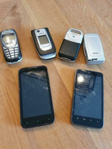 Gebruikte oude mobiele telefoons mobieltjes