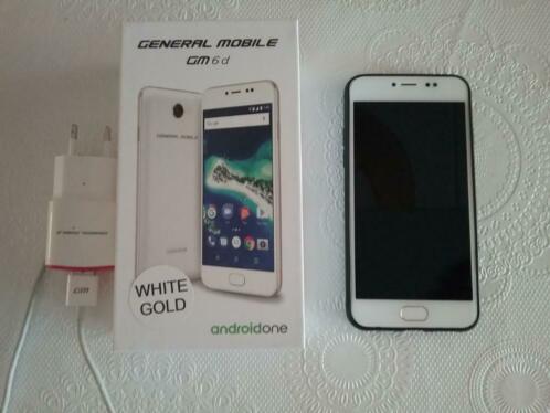 General Mobile GM6 wit 128 GB White Gold android one