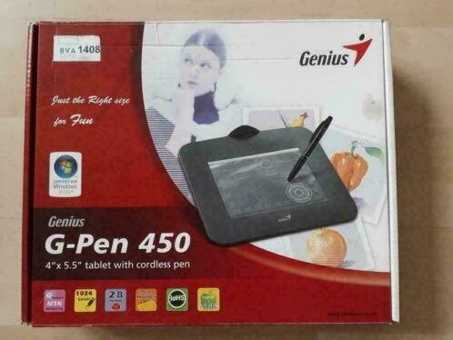 Genius G-pen 450 4034x5,5034 tablet met draadloze pen