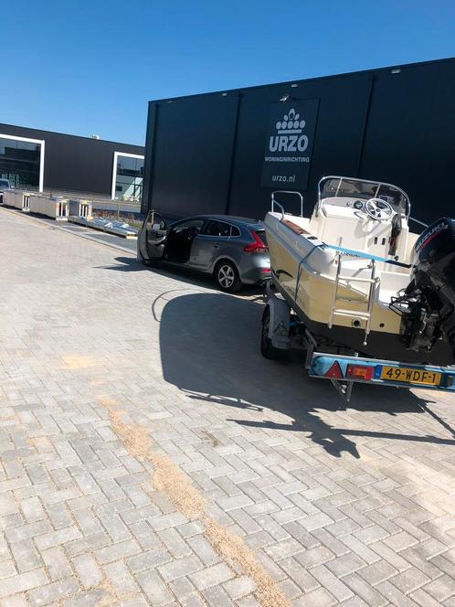 Geremde boottrailer tot ongeveer 5,5 meter boot max 1150kg