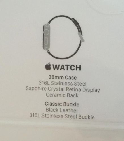 Gesealde Apple Watch met bon