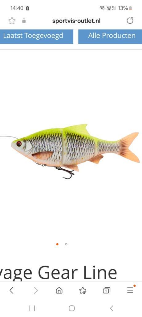 GEVRAAGD Savage gear lemon roach of trout