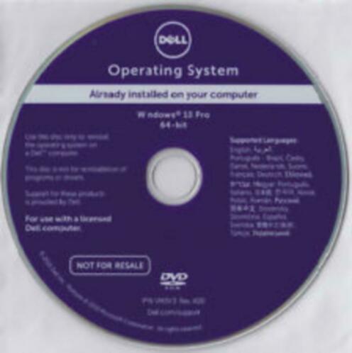 GEZOCHT DVD Dell Windows 10 - 64 bit amp 32 bit