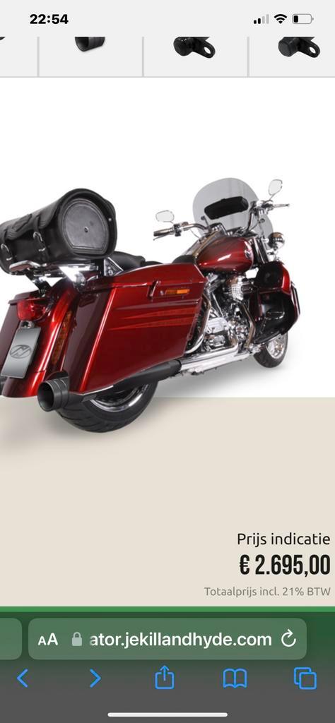 Gezocht Jekyll amp Hide uitlaat voor Road Glide 2013