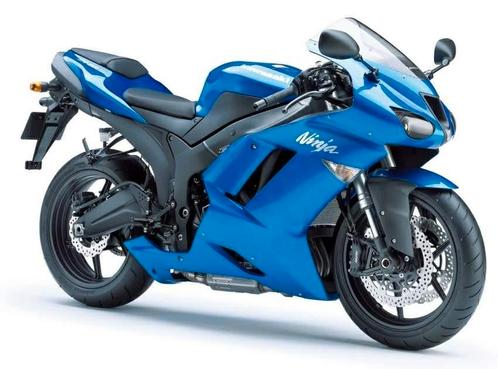 Gezocht Kuipset en tank ZX6-R 2007 2008 blauw kappenset