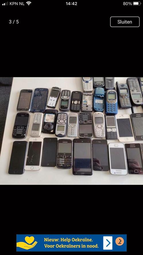 GEZOCHT OUDE OF DEFECTE TELEFOONS, TABLET, GRATIS